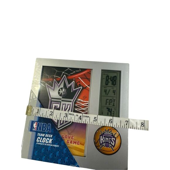 Sacramento Kings WinCraft Sports Team Desk Clock Digital clock NEW - Picture 3 of 4